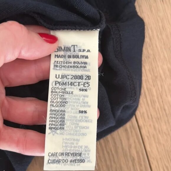 Armani Jeans Navy long sleeve tshirt - Picture 5 of 7